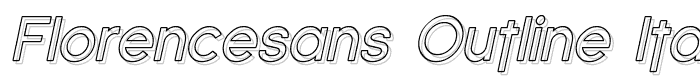 Florencesans Outline Italic font
